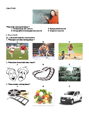 Đề kiểm tra nghe môn Tiếng Anh Lớp 10